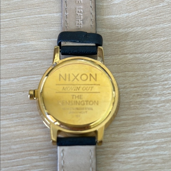 Nixon Black Leather Watch